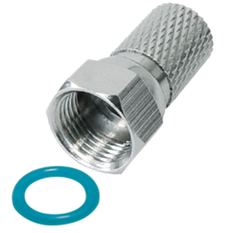  ECO SFC 068, F-connector for cable 7,4mm sort