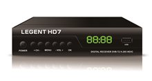 LEGENT HD7, δέκτης MPEG-4 AVC/ H.264 HP@L4.1,  DVB-T2  H.265 HEVC, Full High Definition