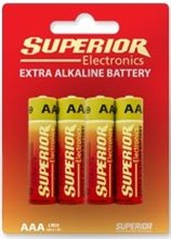 SUP AAA LR03 αλκαλικές μπαταρίες blister 4 pcs pack