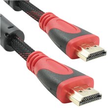 Cabel DeTech HDMI - HDMI M/М, 10m, With the braid and ferrite