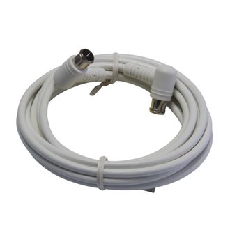 TRIAX SATKAB 3,0m, καλώδιο SAT, λευκό, Class A, με γωνιακούς συνδέσμους