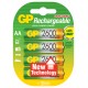 GP AA rechargable battery 2700mAh NiMh 1,2V , 4pcs pack