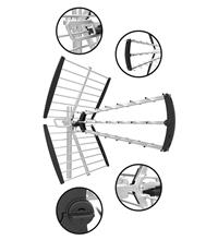 GL GL1000 PLUS , κεραία UHF 16,5dB