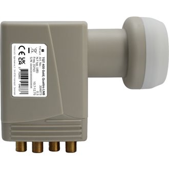 TRIAX TQT 400 Gold Univ. Quattro LNB, RAL 7035