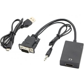 Μετατροπέας καλώδιο VGA to HDMI adapter, with AUDIO Port