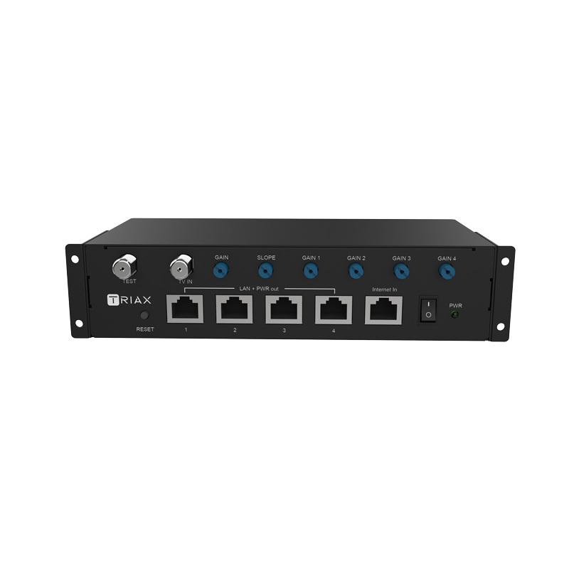 TRIAX TVoE Controller – 4 Way for TVoE : TV & DATA over a SINGLE Ethernet Cable