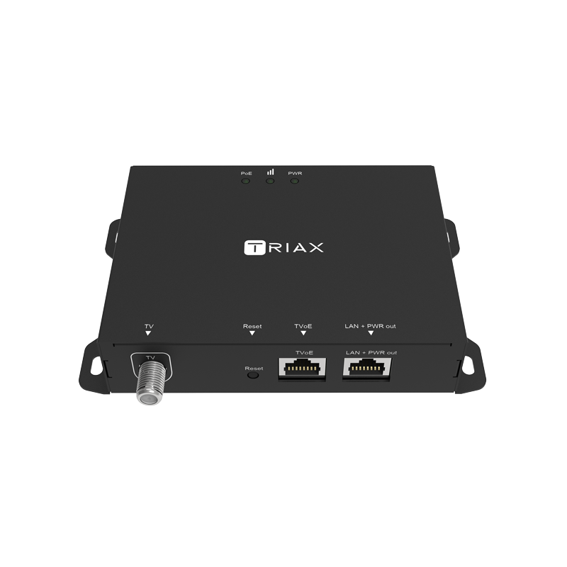 TRIAX TVoE Rx+ Receiver for TVoE : TV & DATA over a SINGLE Ethernet Cable