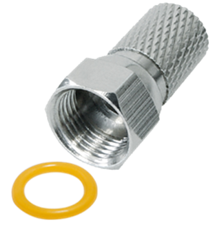  ECO SFC 067, F-connector for cable 7,0mm sort