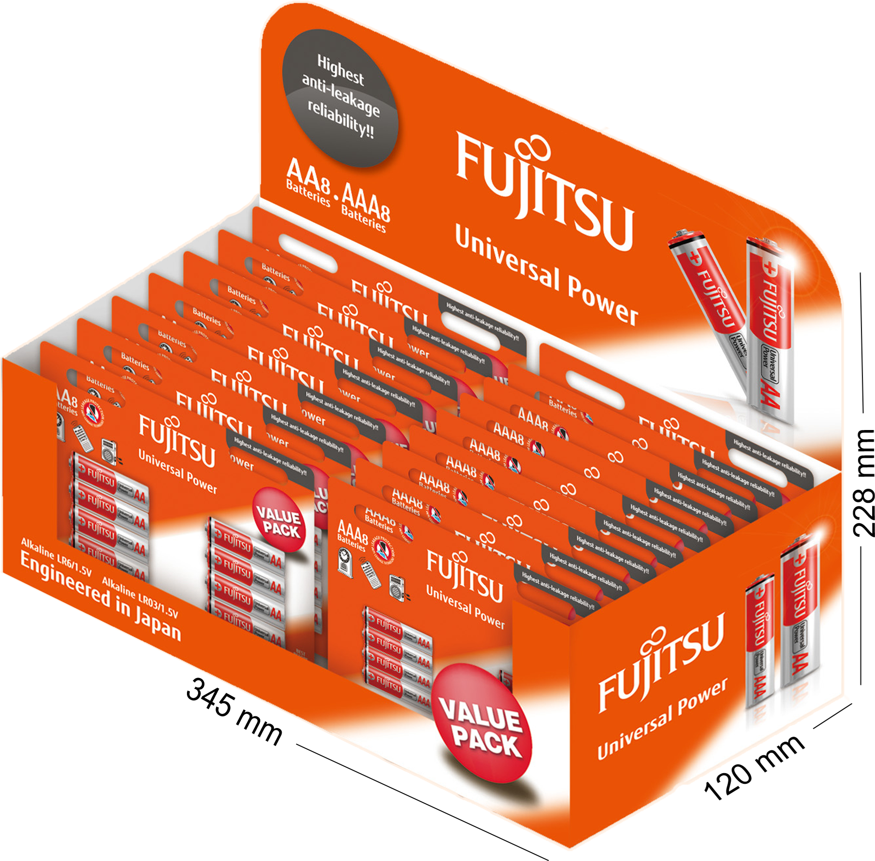 Μπαταρίες Fujitsu Universal Power πακέτο AA+AAA