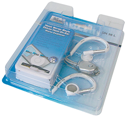 Ακουστικά neck strap & ear hook λευκά αλουμινίου