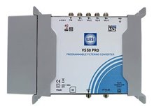 VS 50 PRO, Ενισχυτής- μεταλλάκτης FM-4(VHF-UHF) in, για ~50καναλια, 55 dB/ 113dBμV